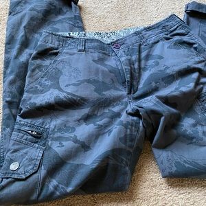 Quicksilver Cargo Pants 32W 100% Cotton